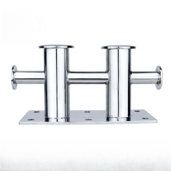 AISI316 STAINLESS STEEL DOUBLE CROSS BOLLARD