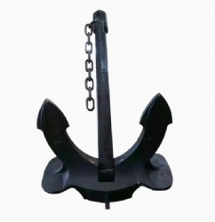 BLACK PAINTED ANCHOR